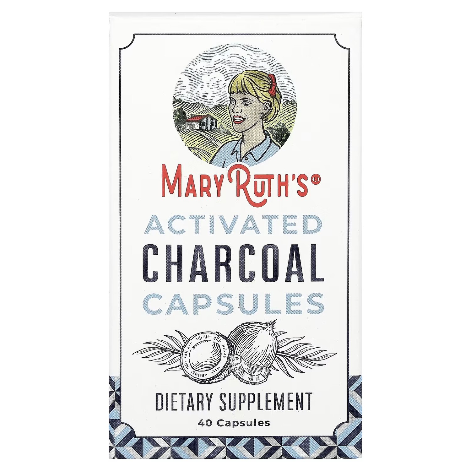 

Капсулы MaryRuth's с активированным углем, 40 капсул.