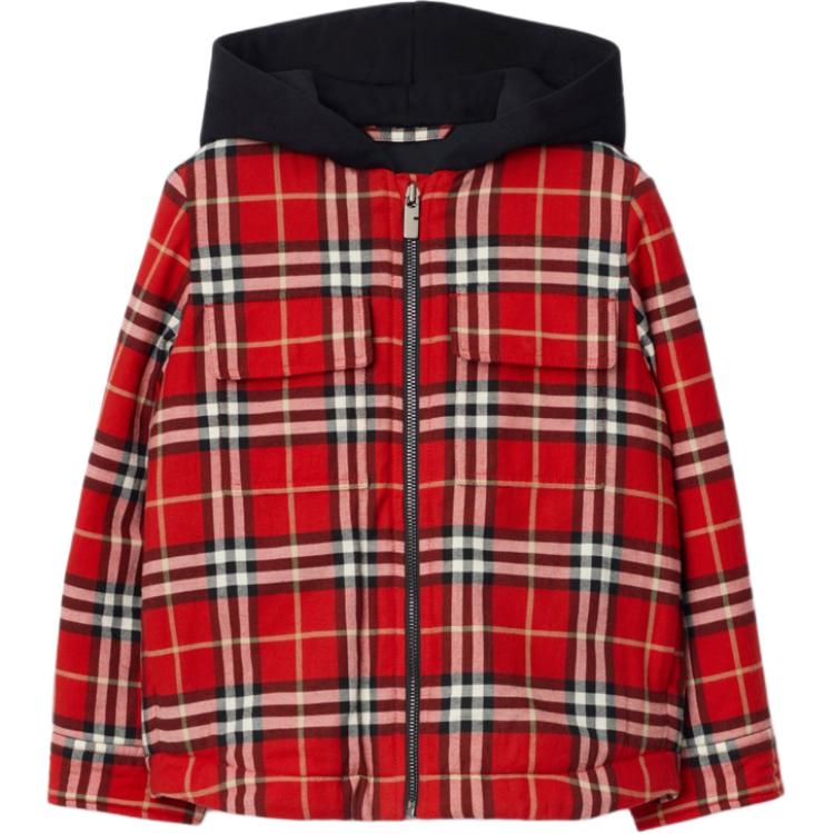 

Утепленная куртка fw25 для детей Burberry, красный
