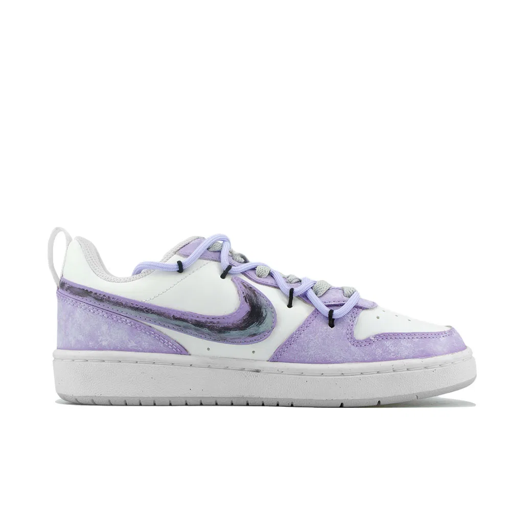 Кроссовки для скейтбординга Court Borough Purple Mist Night Low top Kids', фиолетовые, для подростков Nike — фото 3