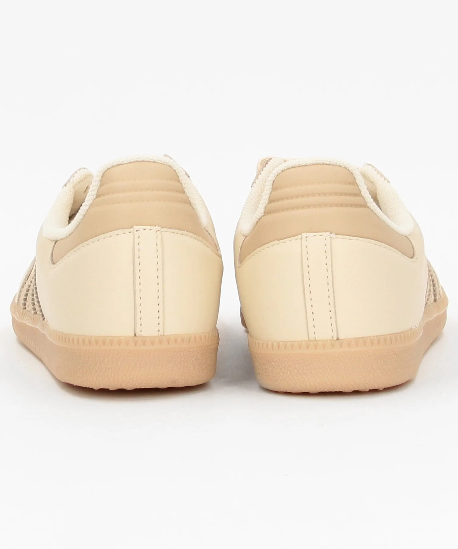 Мужские кроссовки из натуральной кожи SAMBA OG JI3208 adidas бежевые — фото 4