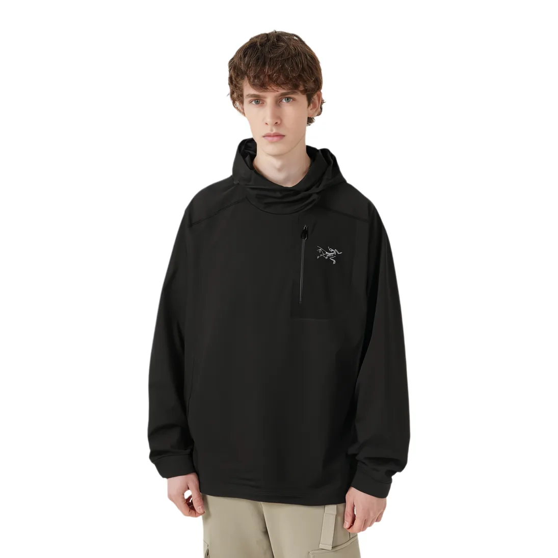 Толстовка RHO LT мужская Arcteryx, Wave Gray/Glitch — фото 4