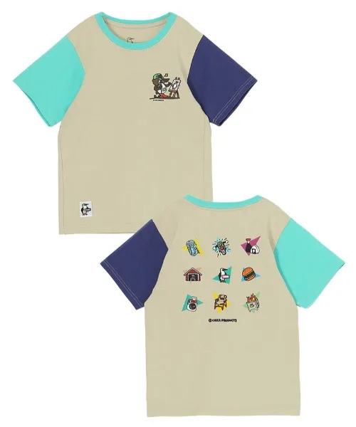 Детская футболка CHUMS с принтом и рисунком касекисайды фиолетовая