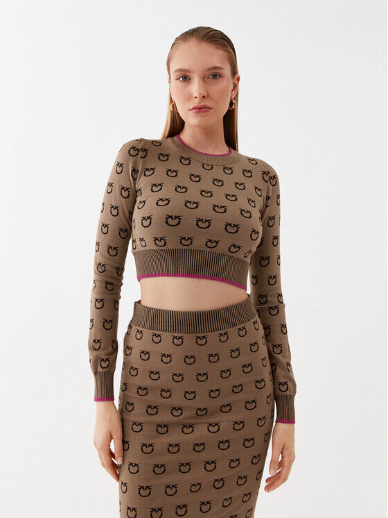 

Облегающий свитер Pinko, коричневый