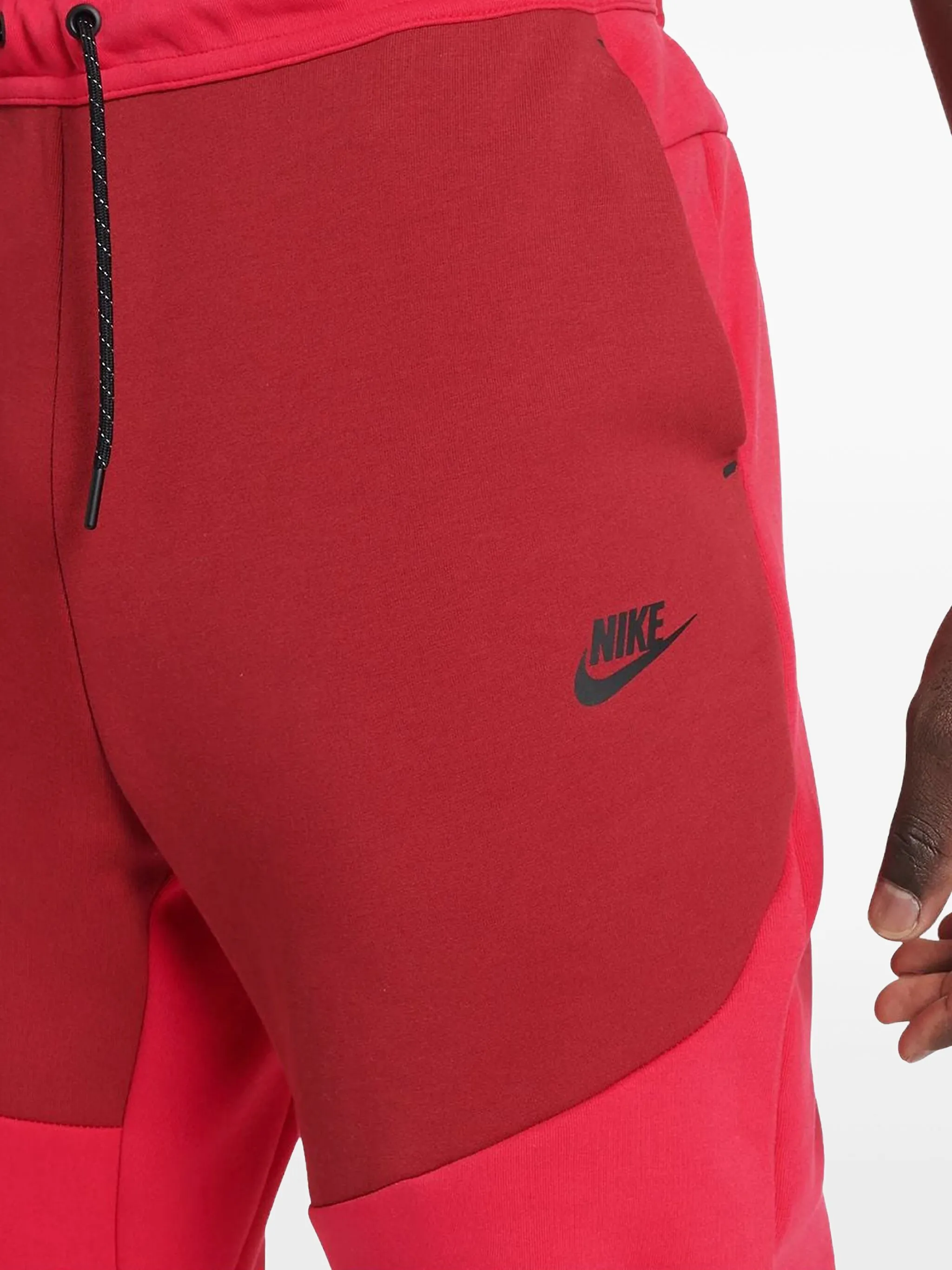 Спортивные брюки Tech Fleece Nike, красный — фото 2