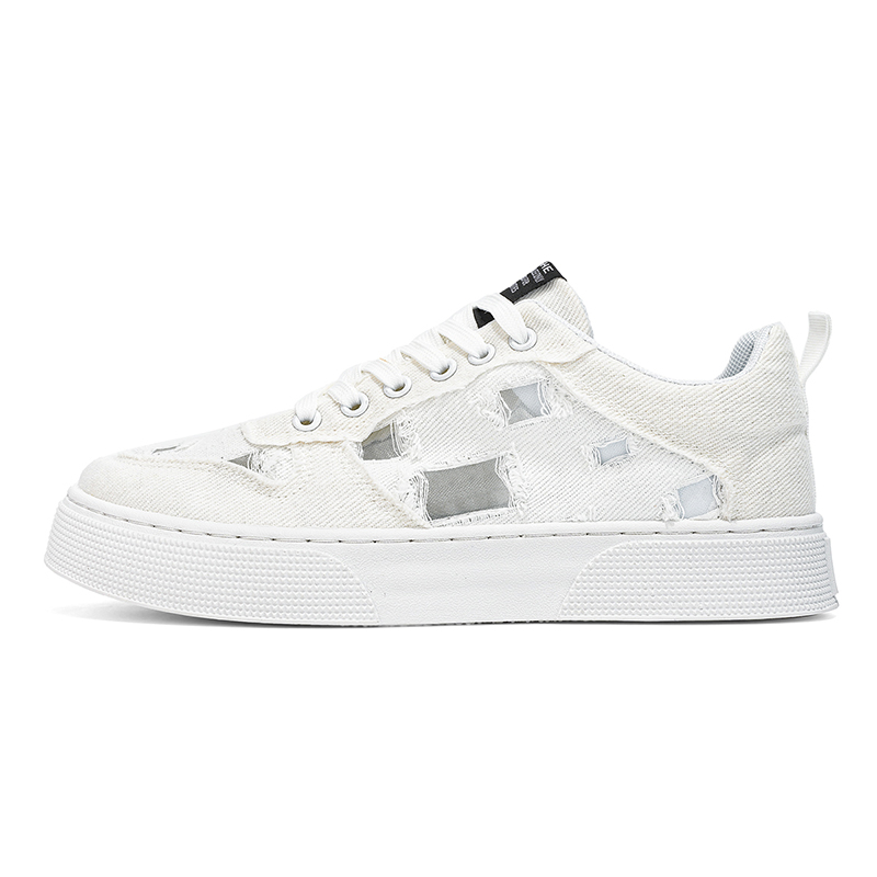 

Boogie Bear Мужские низкие скейтерские кеды белые, цвет White