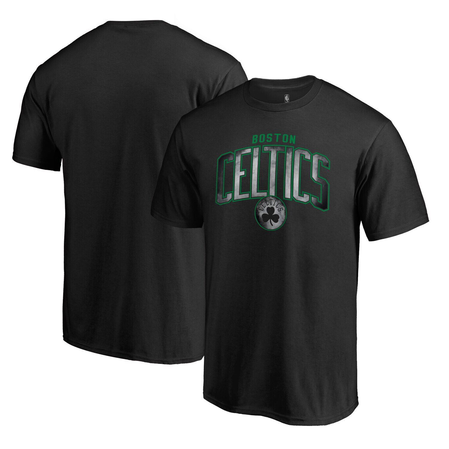 

Мужская черная футболка с логотипом Boston Celtics Arch Smoke Fanatics, Черный, Мужская черная футболка с логотипом Boston Celtics Arch Smoke Fanatics