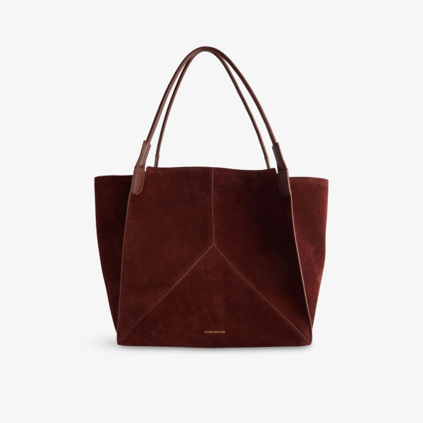 

Сумка-тоут Victoria Soft Suede Victoria Beckham, коричневый
