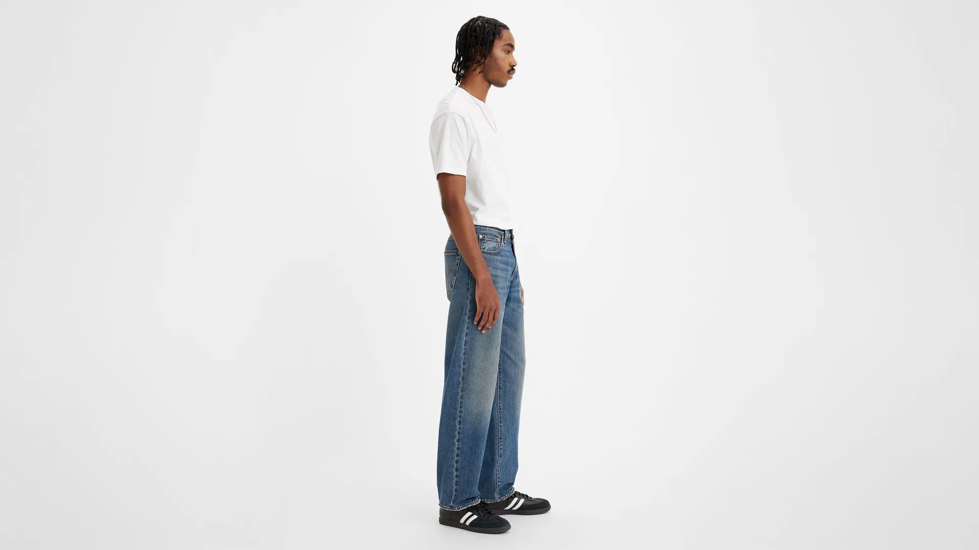 568 свободные прямые мужские джинсы Levi's, цвет Aisle Seat - Dark Wash - Non-Stretch — фото 2