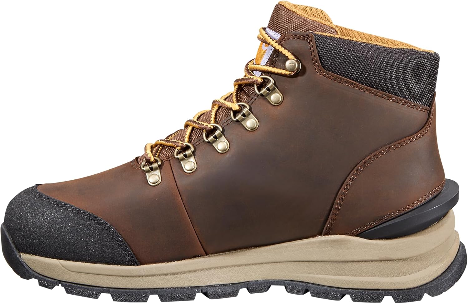 Мужские рабочие ботинки Carhartt Gilmore с водонепроницаемым мягким носком, высота 5 дюймов, Dark Brown Oil Tanned — фото 4