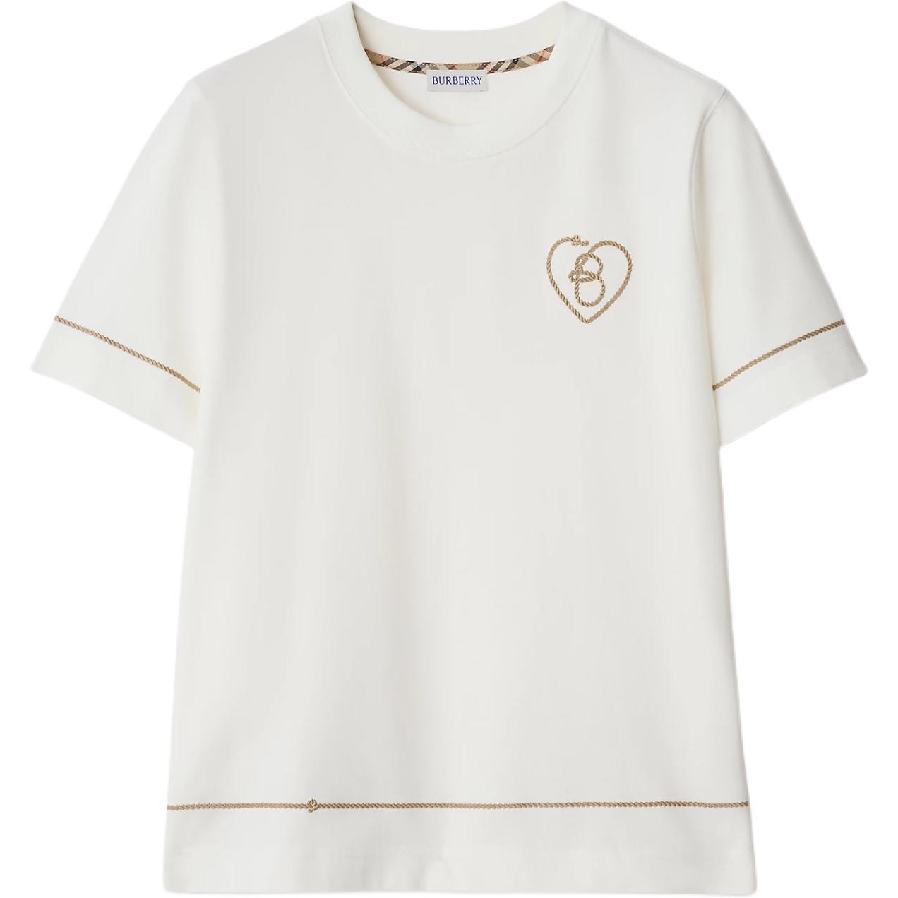 

Футболка Cotton T с логотипом B Heart Burberry, белый