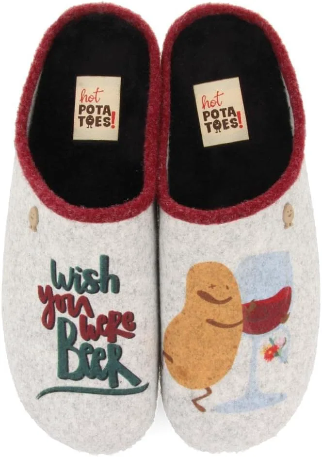 

МУЖСКИЕ СОВРЕМЕННЫЕ ТАПОЧКИ HOT POTATOES, серый