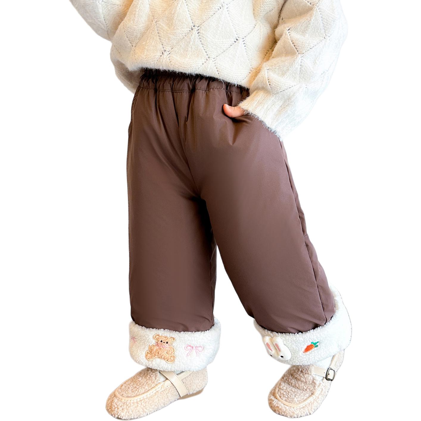 

Пуховик детский утепленный однотонный Disney, коричневый