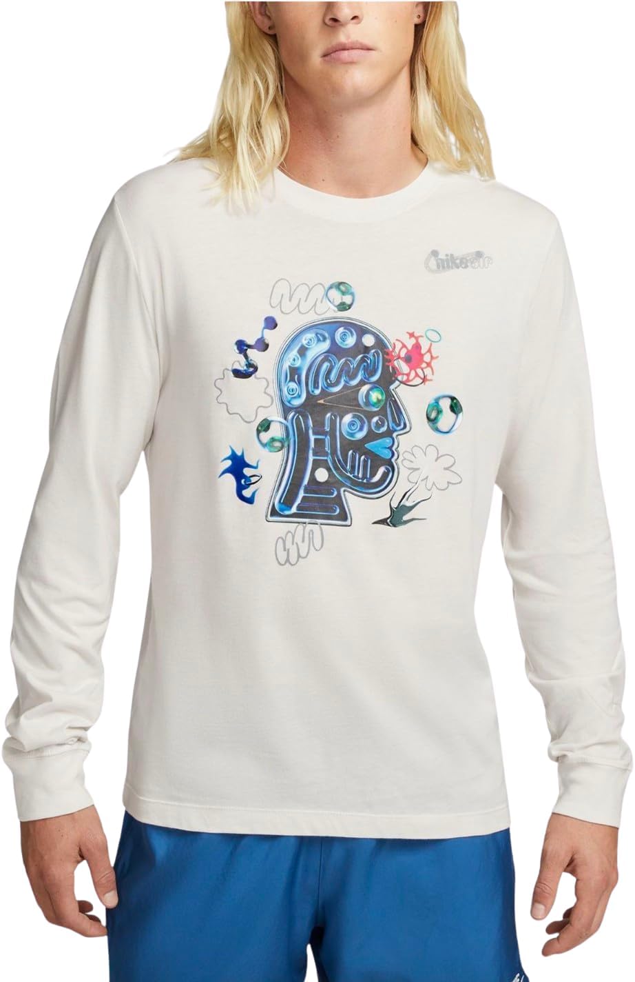 

Мужская футболка Nike Think Graphic, Phantom White, Белый, Мужская футболка Nike Think Graphic, Phantom White