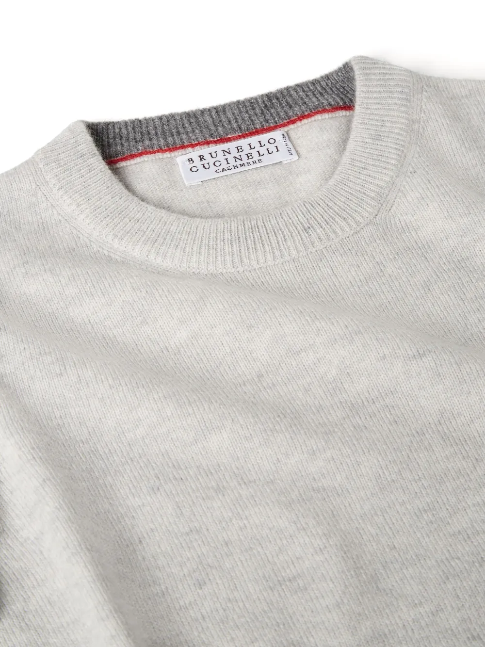 Кашемировый свитер Brunello Cucinelli Kids, серый — фото 3