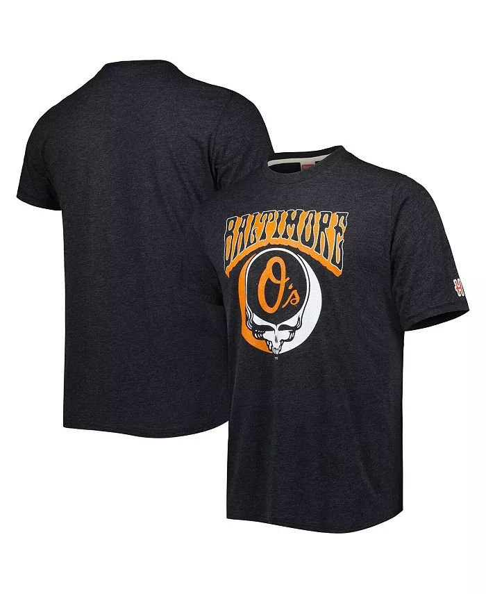 

Мужская футболка Grateful Dead Baltimore Orioles трикотажная, цвет угольный Homage