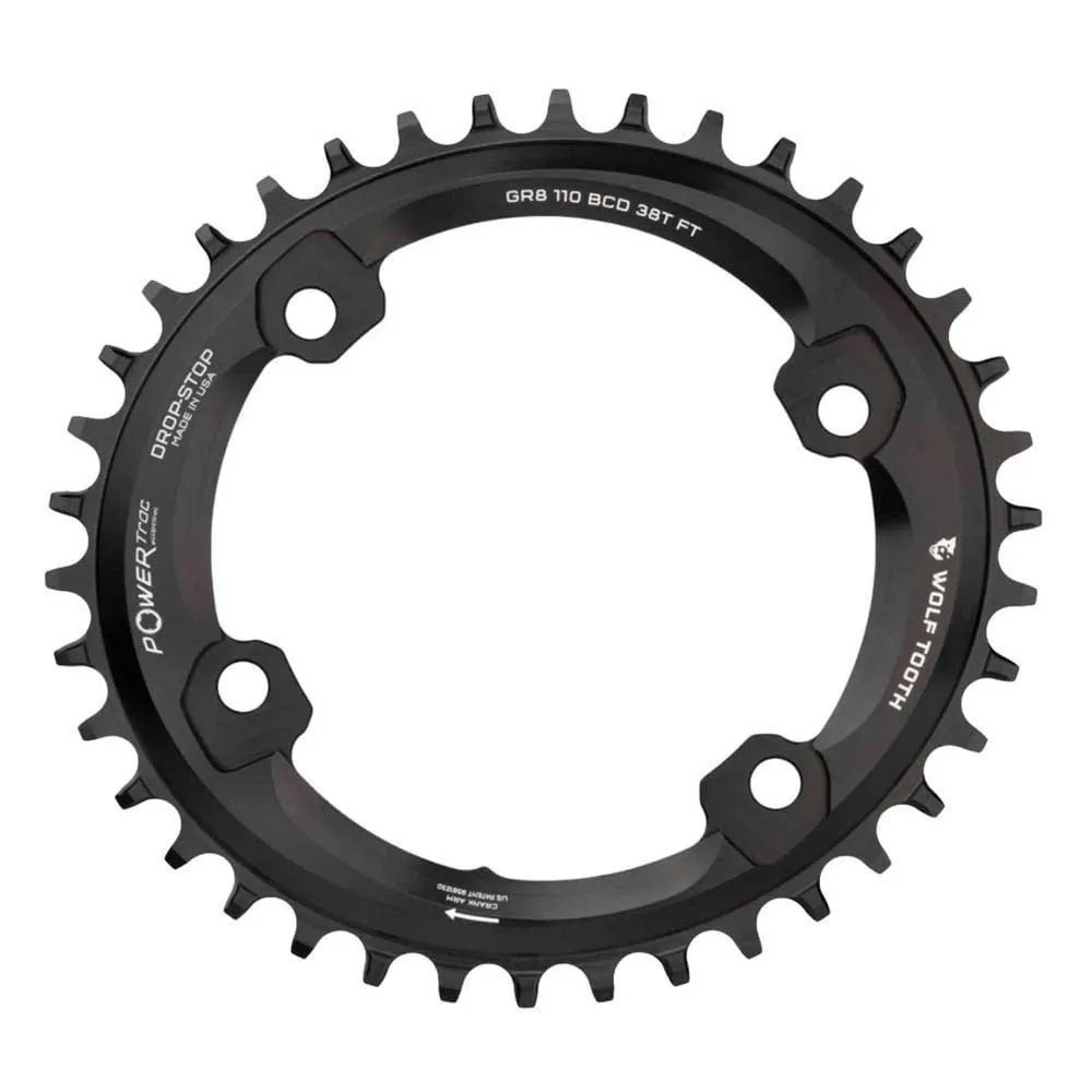 

Звездочка Wolf Tooth B Shimano GRX 110 BCD oval, серебряный
