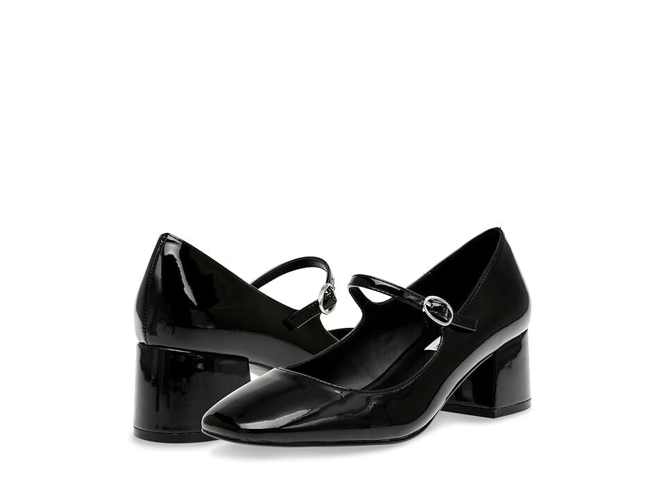 Туфли-лодочки Steve Madden Hawke, черные, лакированные, на блочном каблуке Mary Jane, ZPO3846
