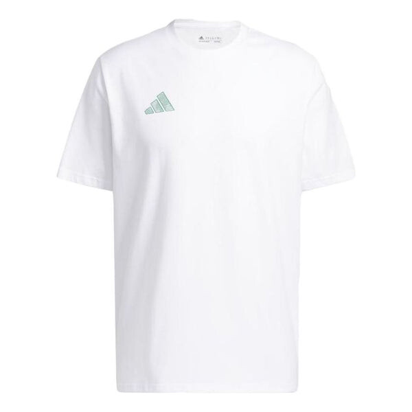 

Футболка adidas Worldwide Hoops City Basketball Graphic Tee 'White', белый