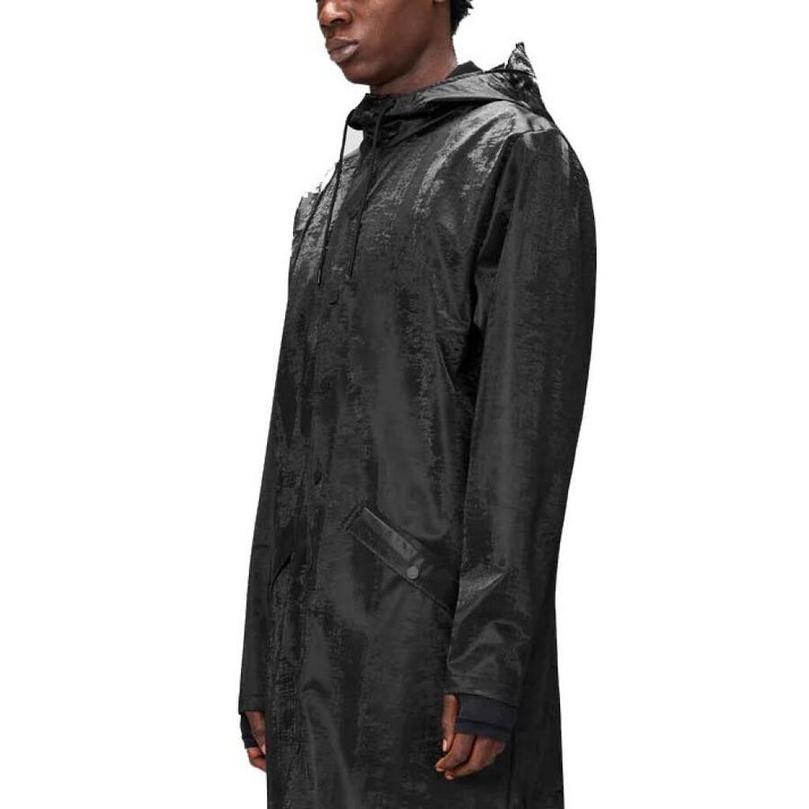 

Куртка Rains модель Long Jacket W3 цвет черный