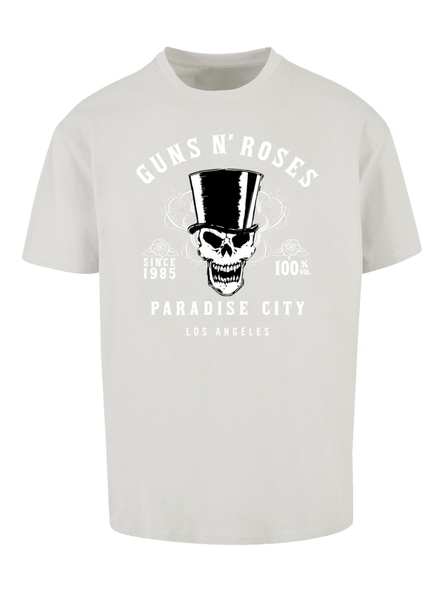 

Рубашка F4NT4STIC GunsnRoses Whiskey Label Rock Band, светло-серый