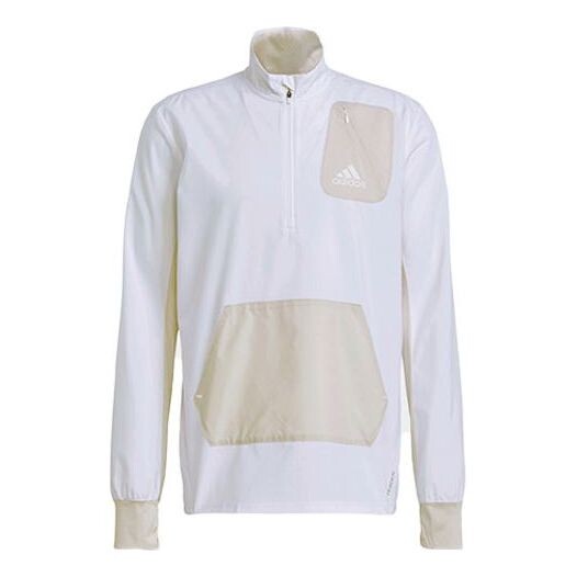 

Куртка adidas Causual Sports Running Stand-up Collar Jacket Male White, белый