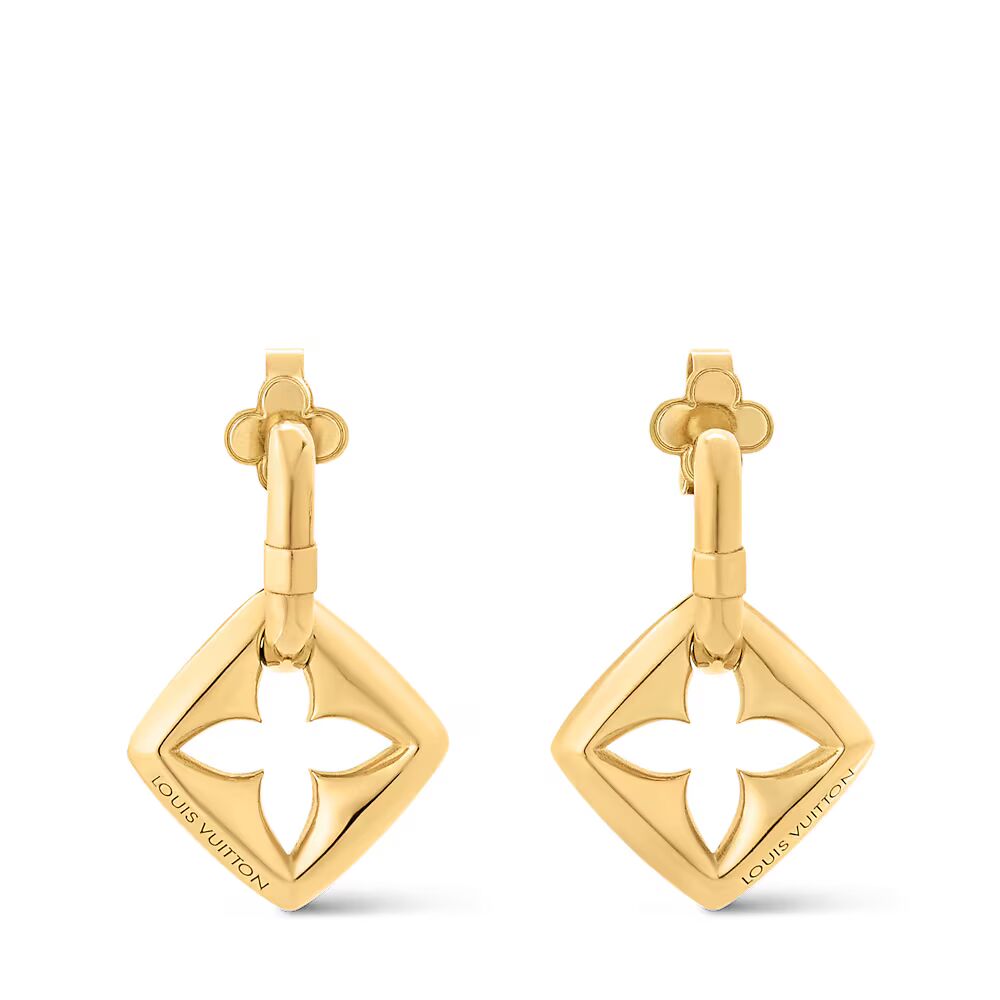

Серьги Puffygram Louis Vuitton, золотой