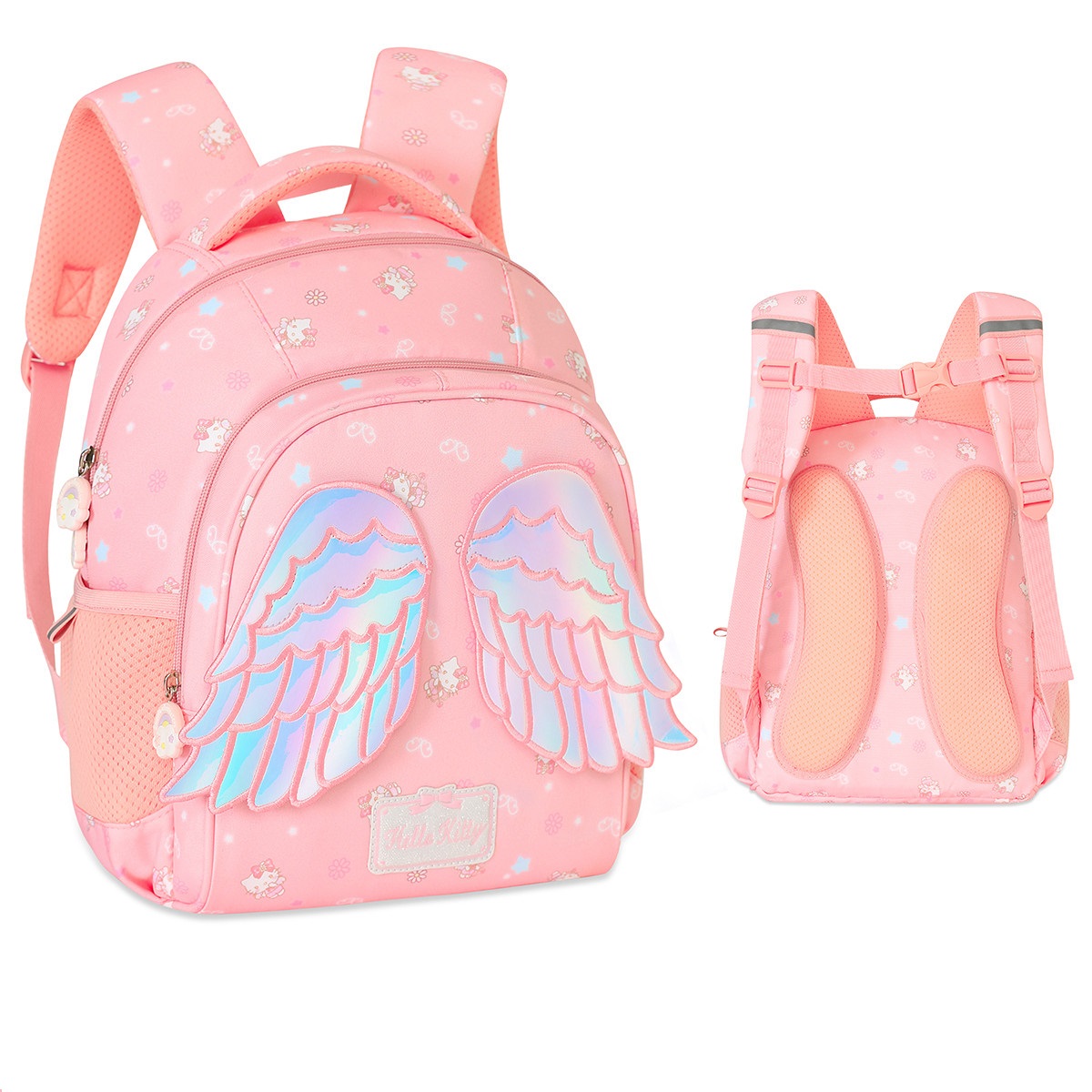 

Sanrio Полиэстеровый рюкзак унисекс розовый фиолетовый, KT Pink Wings