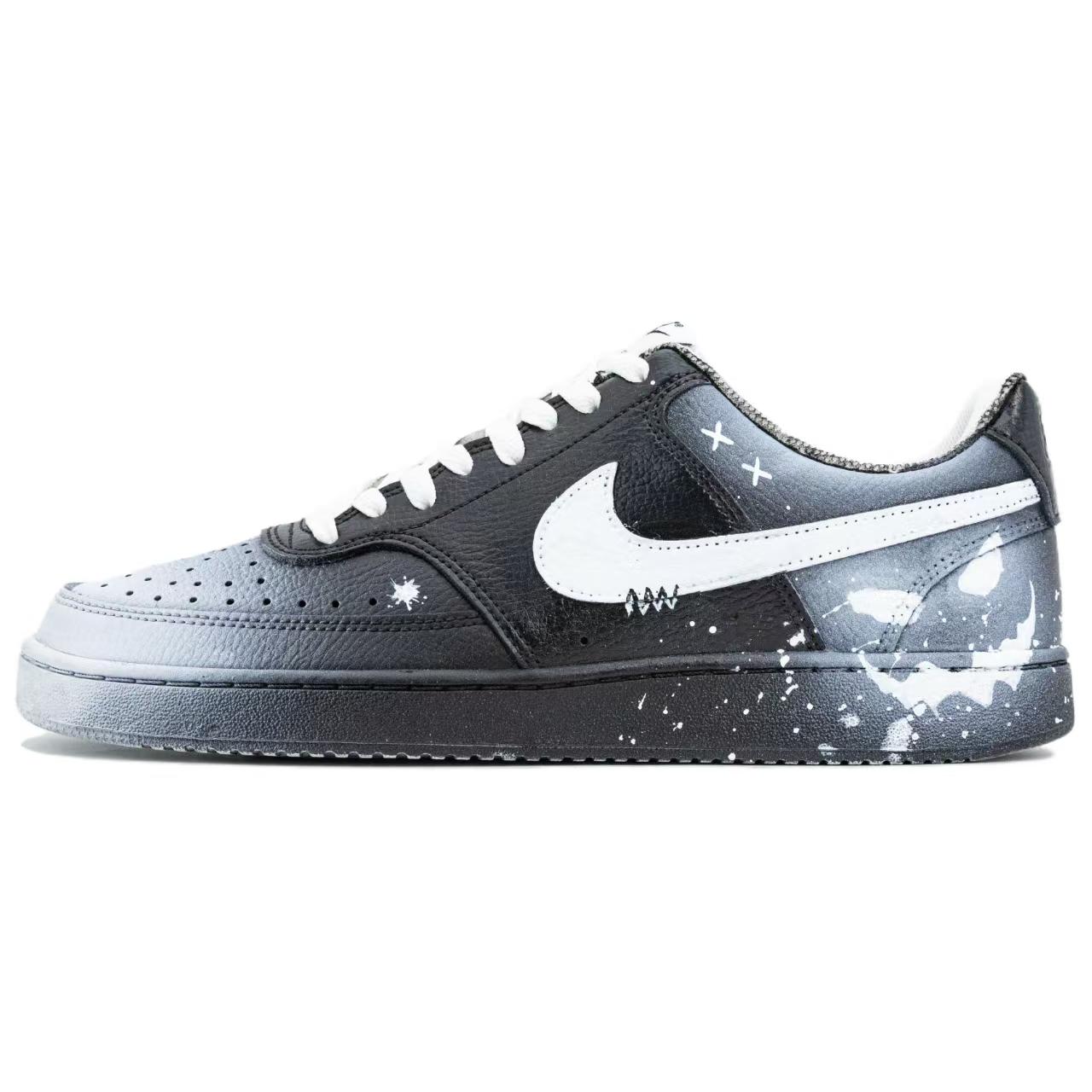 

Nike Кроссовки для скейтборда Court Vision 1, износостойкие, балансирующие, низкие, мужские, черные