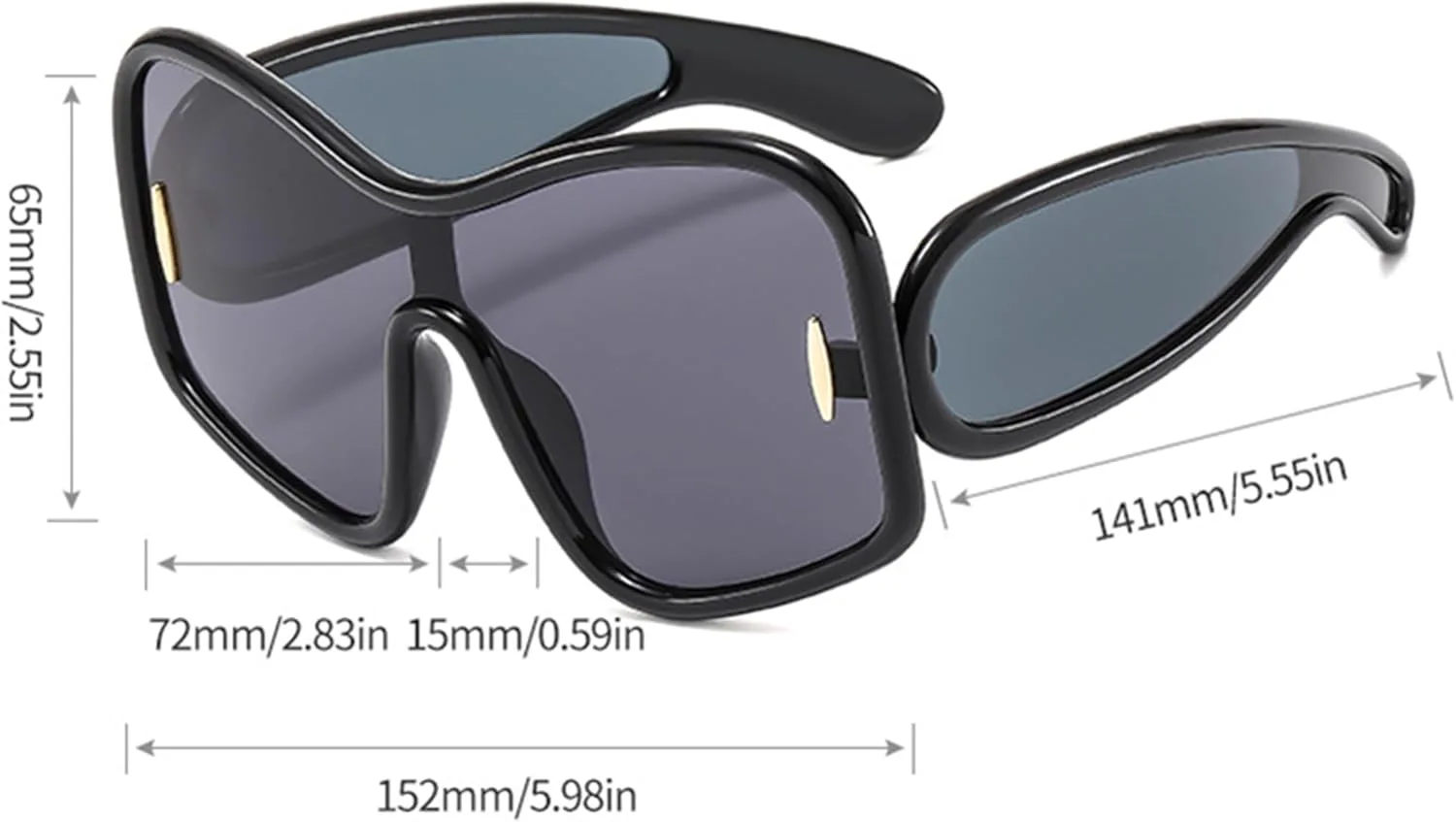 

bullabulling Модные солнцезащитные очки-маски для женщин и мужчин, стильные большие солнцезащитные очки, роскошные дизайнерские очки в стиле панк Y2K, C1