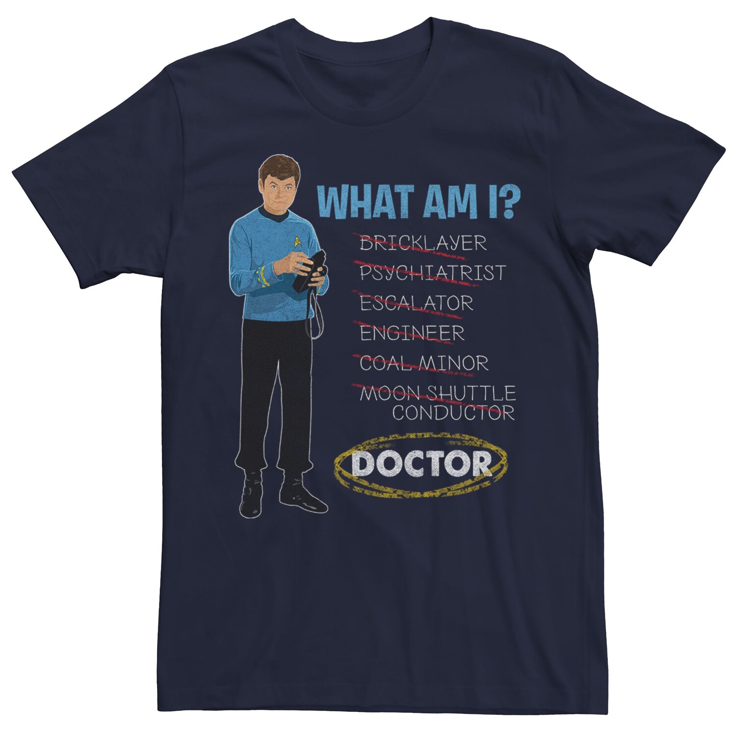 

Мужская футболка с рисунком Star Trek "What Am I" Licensed Character