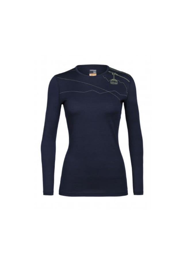

Рубашка wmns 200 oasis ls crewe skyw Icebreaker, синий