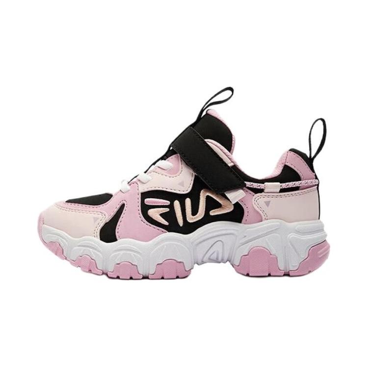 

FILA KIDS Детские противоскользящие износостойкие низкие кроссовки для бега black pink pre school
