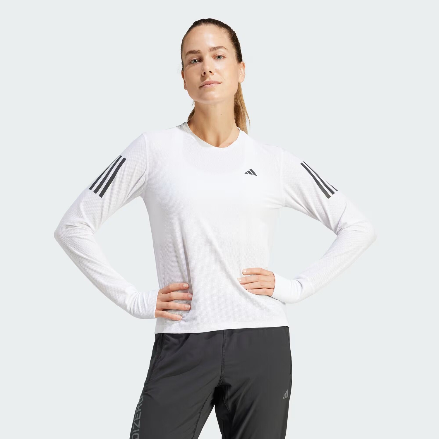 

Футболка с длинными рукавами Own The Run Adidas, цвет White