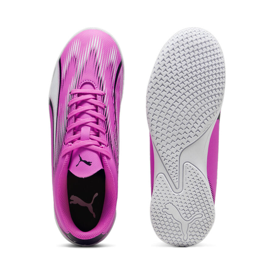 Футбольные бутсы ULTRA PLAY IT для молодежи PUMA Poison Pink White Black — фото 4