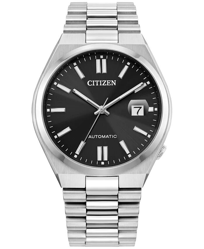 

Мужские автоматические часы Tsuyosa с браслетом из нержавеющей стали, 40 мм Citizen, серебро