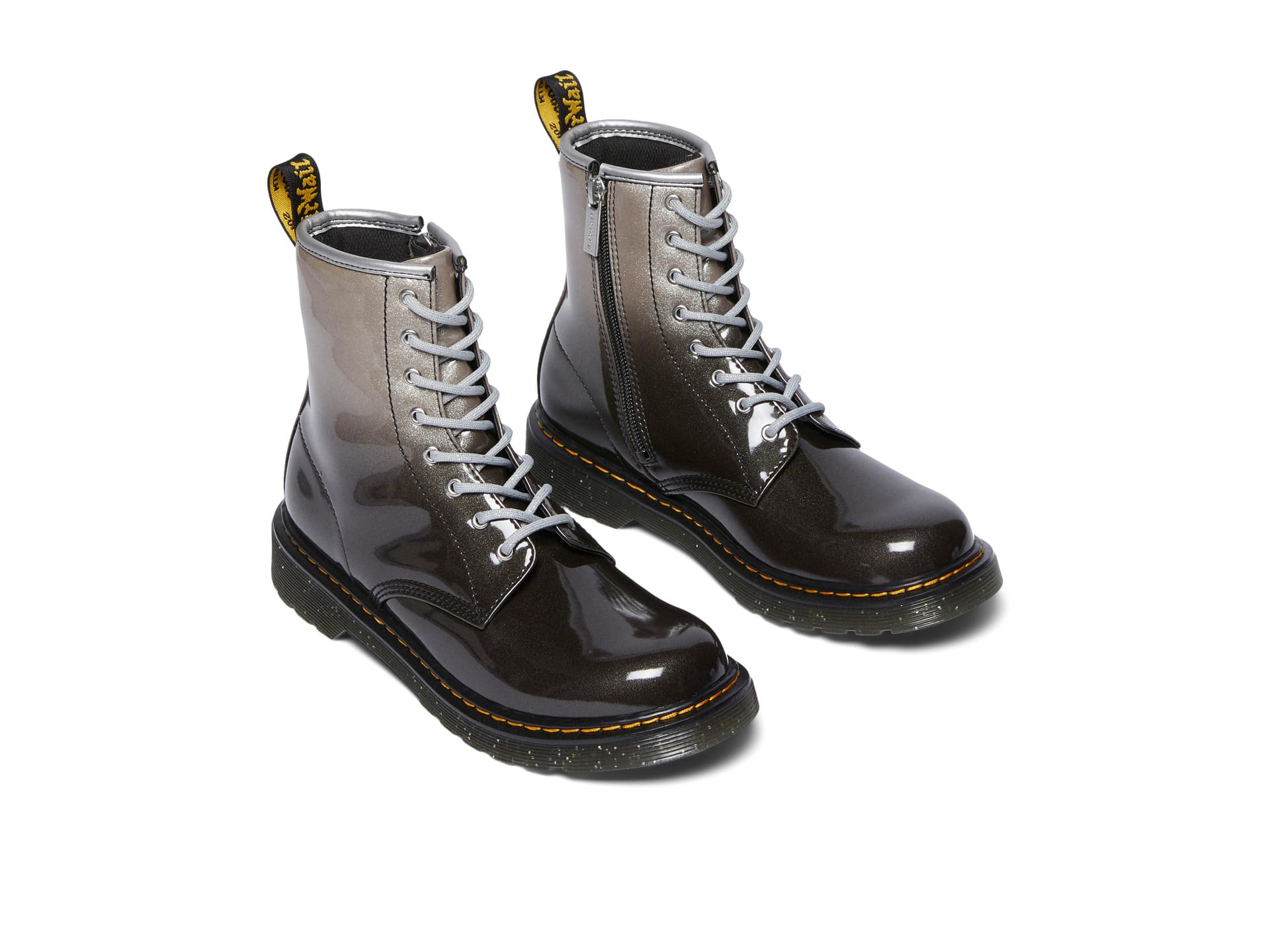 Туфли Dr. Martens Kid's Collection 1460 Glitter Youth, серебряный