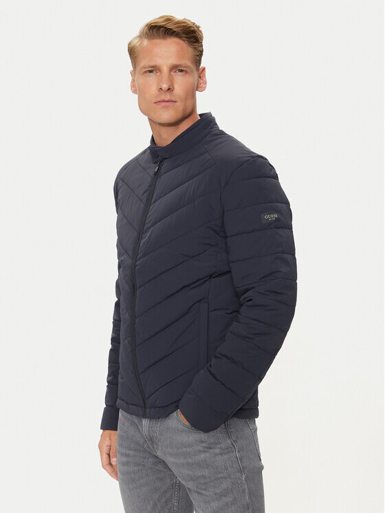 

Пуховик regular fit Guess, синий