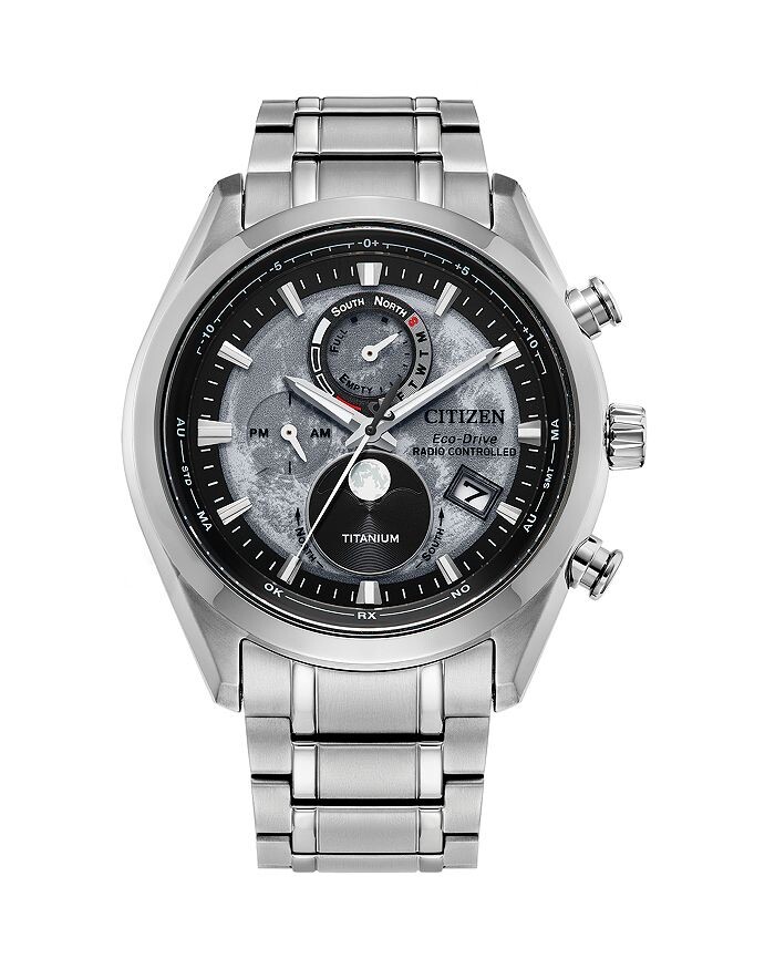 

Роскошные титановые часы Citizen Eco-Drive Sport, 43 мм, серый