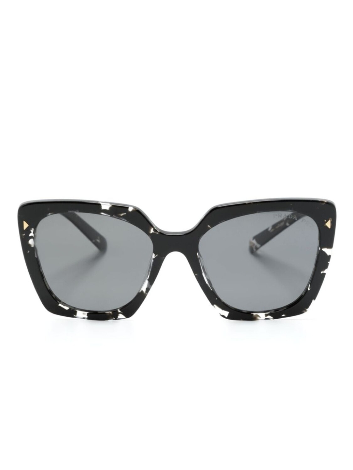 

Солнцезащитные очки в оправе 'бабочка' Prada Eyewear, черный