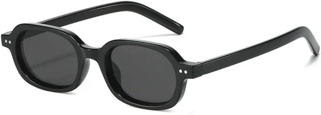 

Солнцезащитные очки с защитой UV400 | Маленькие овальные заклепки, градиентный панк | для женщин и мужчин, для занятий спортом на открытом воздухе и вождения LXLHWN, Black Grey