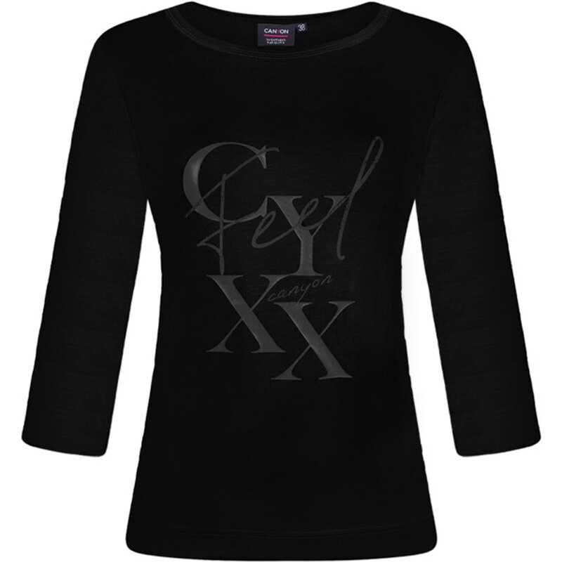 

Футболка с рукавом 3/4 Canyon, черный