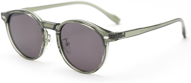 

Солнцезащитные очки в стиле ретро с поляризацией, мужские, в круглой оправе, легкие, для вождения, женские, винтажные, с защитой от УФ-излучения UV400 VFDHN, Green With Gray