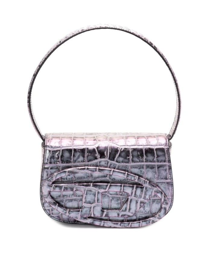 

Сумка через плечо с отделкой под крокодиловую кожу. Diesel, синий