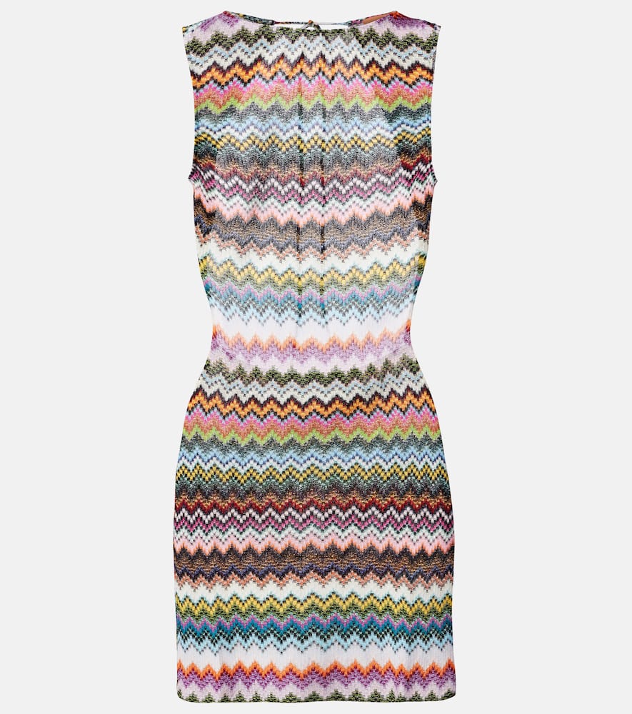 

Мини-платье Zig Zag с открытой спиной Missoni, Multicolor w/Dark Base