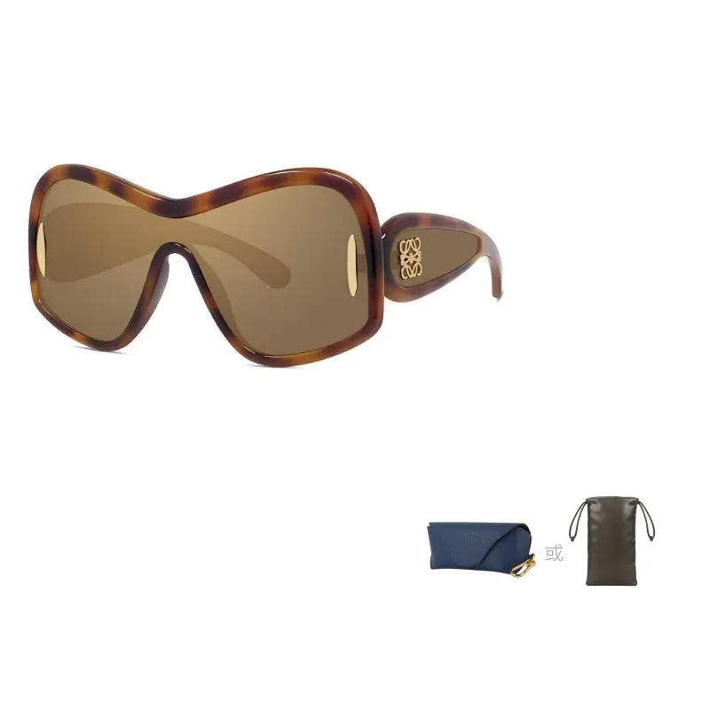 

LOEWE Квадратные солнцезащитные очки с маской, Brown