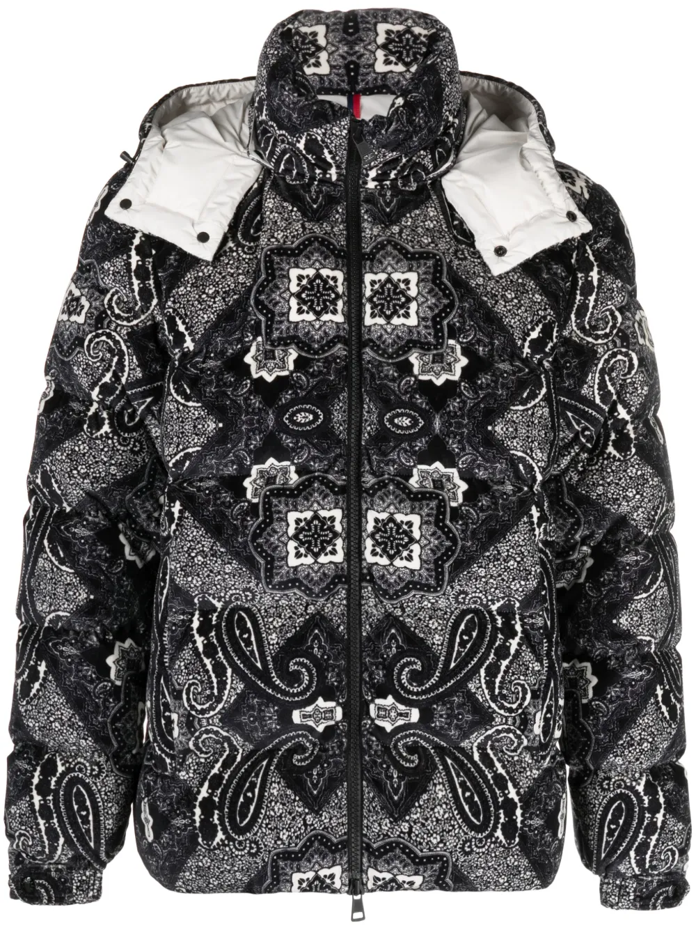 

Куртка с капюшоном и графичным принтом MONCLER, черный