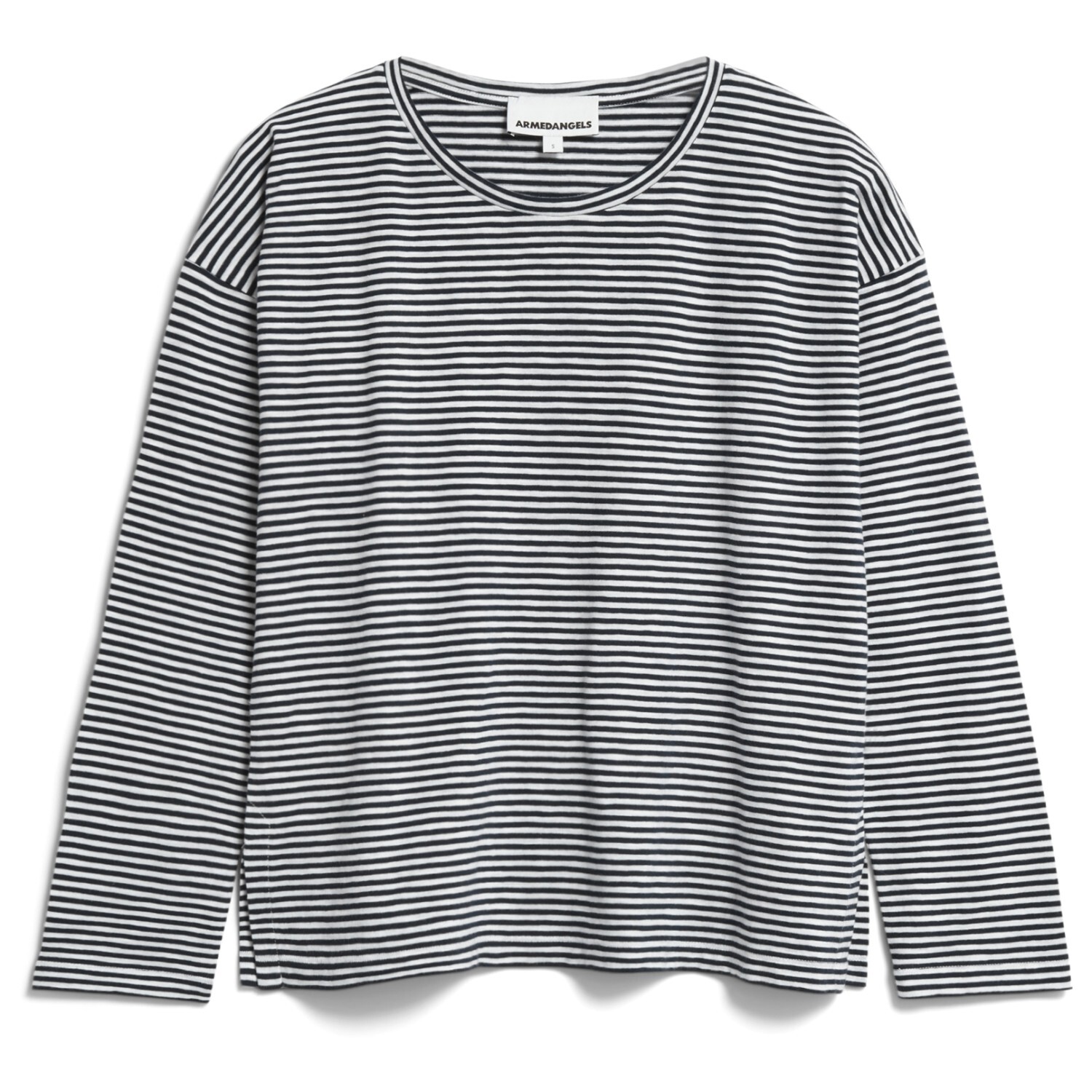 

Лонгслив Armedangels Xianaa Lovely Stripes, цвет Black/Oatmilk