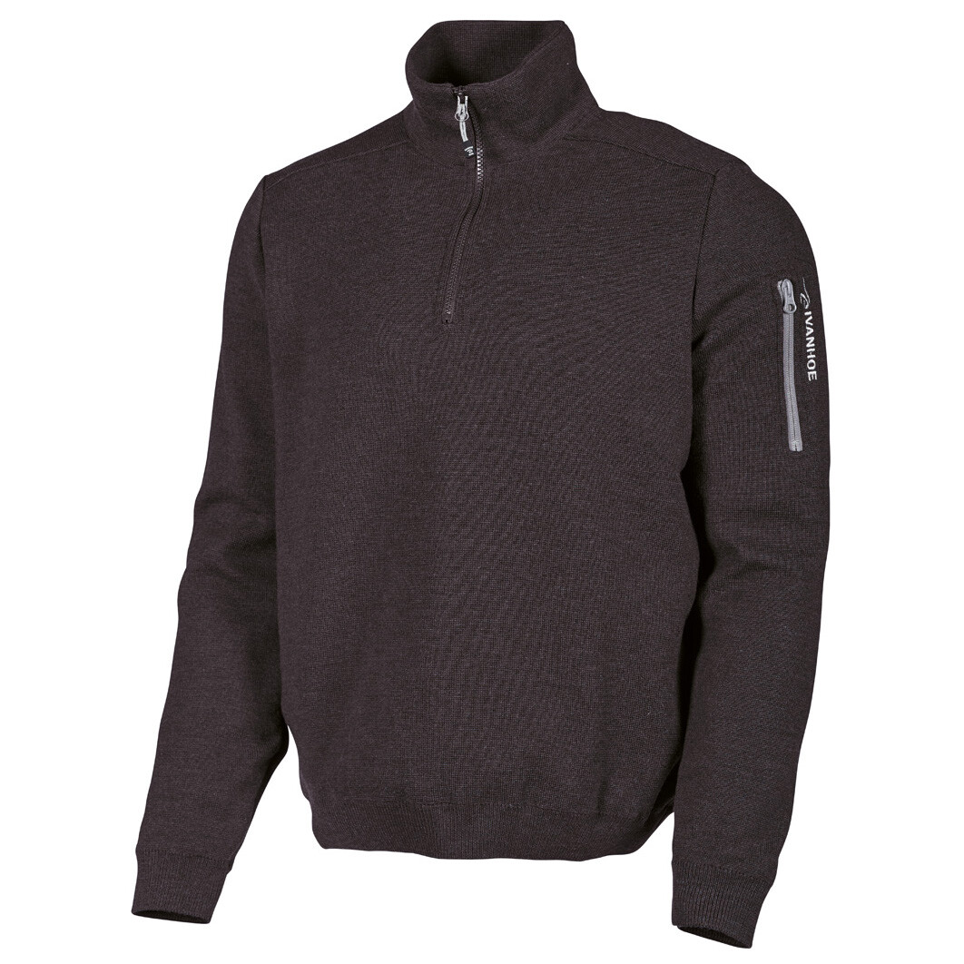 

Шерстяной свитер Ivanhoe Of Sweden Hadar Half Zip, черный