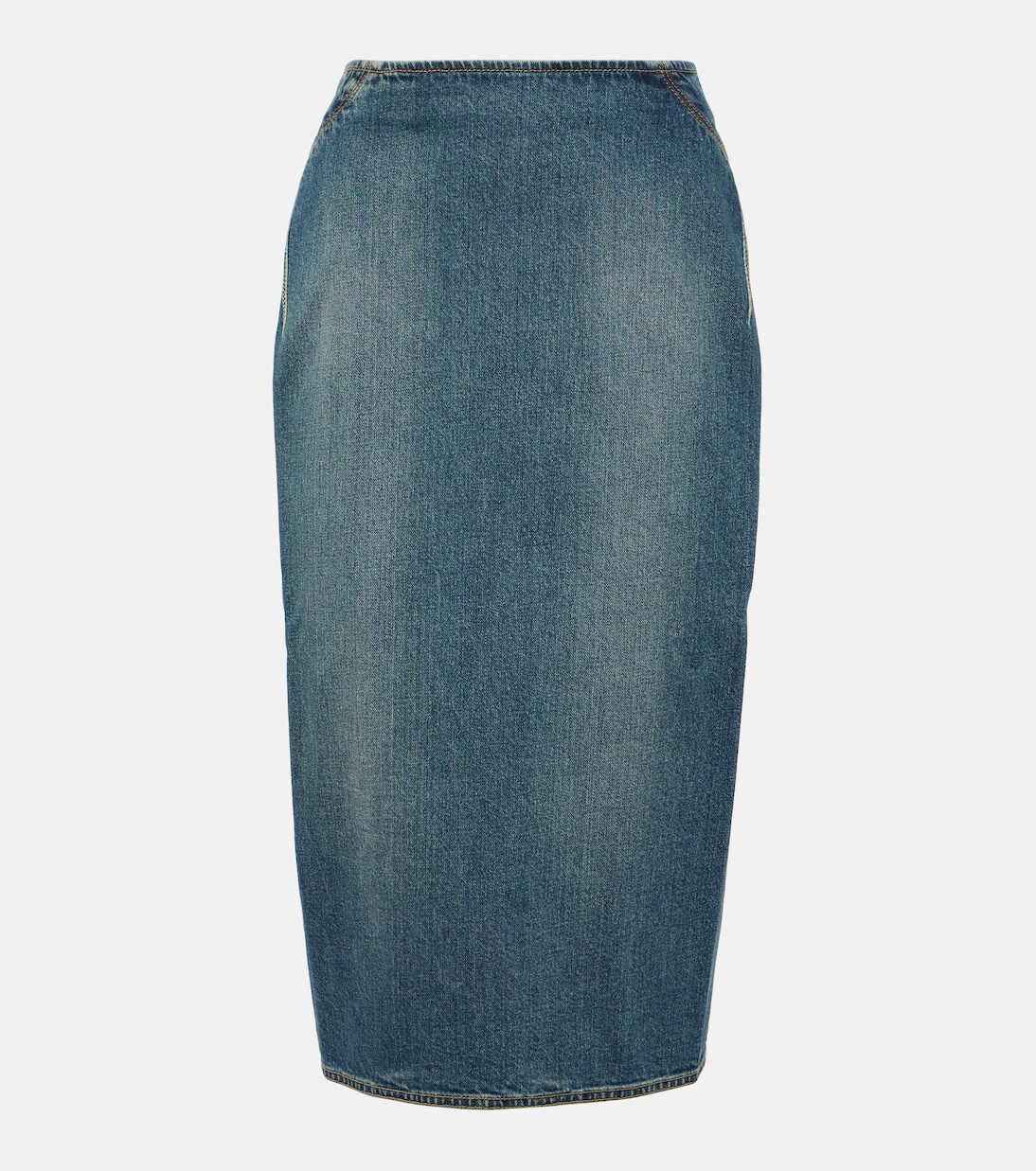 

Джинсовая юбка-карандаш Alaïa, синий