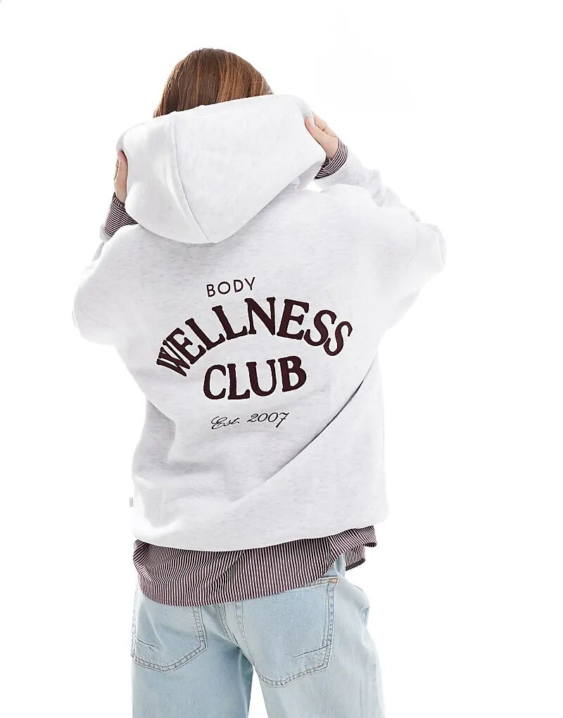 

Толстовка Cotton On с плюшевым принтом в сером цвете Cotton:On